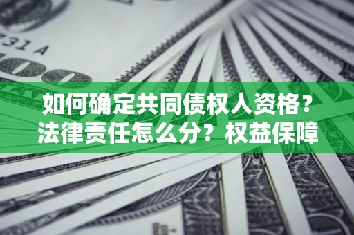 济南如何确定共同债权人资格？法律责任怎么分？权益保障技巧揭秘！