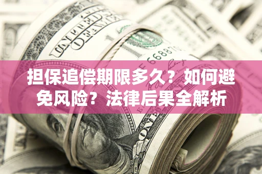 济南担保追偿期限多久？如何避免风险？法律后果全解析