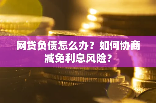 济南网贷负债怎么办？如何协商减免利息风险？