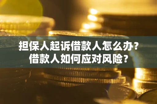 济南担保人起诉借款人怎么办？借款人如何应对风险？