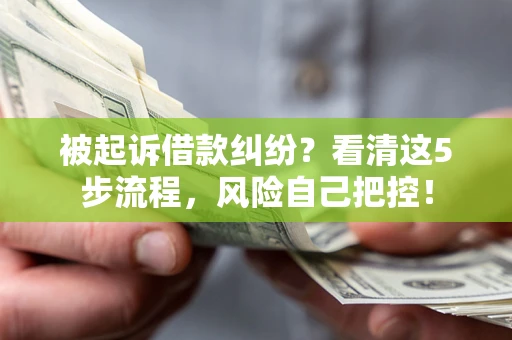 济南被起诉借款纠纷？看清这5步流程，风险自己把控！